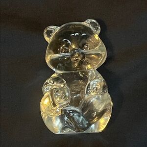 Fenton Clear Glass Bear